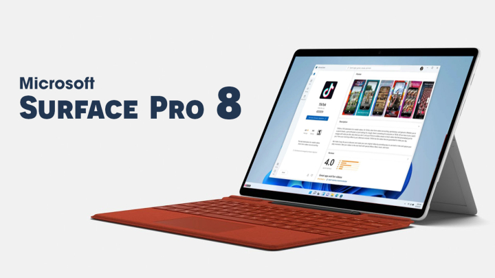 Surface Pro 8: Lộ hình ảnh thiết kế, giá và 10 tùy chọn cấu hình